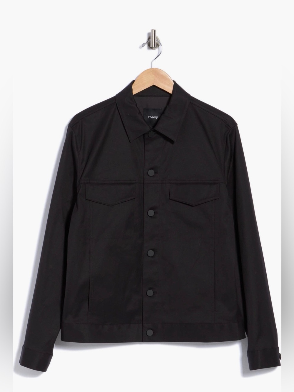 Theory Men's River NS Black Button-Front Jacket Size Medium